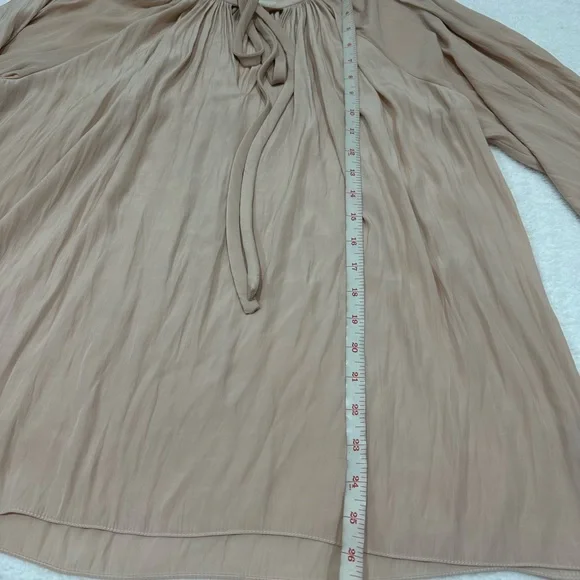 Ramy Brook Paris Long Sleeve Dusty Pink Blouse - Picture 2 of 5